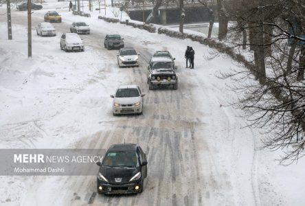 بارش برف و باران در هشت استان