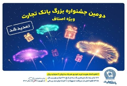 جشنواره اصناف بانک بازرگانی تمدید شده است.