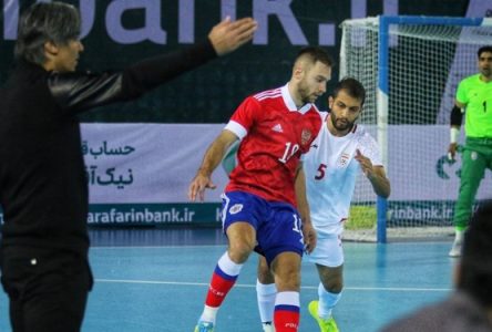 سقوط تیم فوتسال ایران در رتبه‌بندی با باخت مقابل روسیه