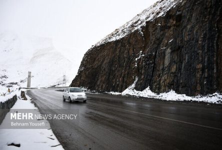 احتمال وقوع برف‌باران در بزرگراه‌های کوهستانی البرز