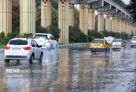 برای دوشنبه شب، پیوسته بارش باران در تهران