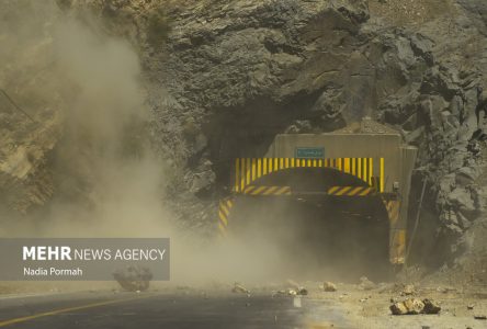 شانس وقوع حادثه سقوط سنگ در مسیر بزرگراه چالوس