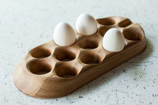 جا تخم مرغی جدید چوبی و ساده و زیبا
