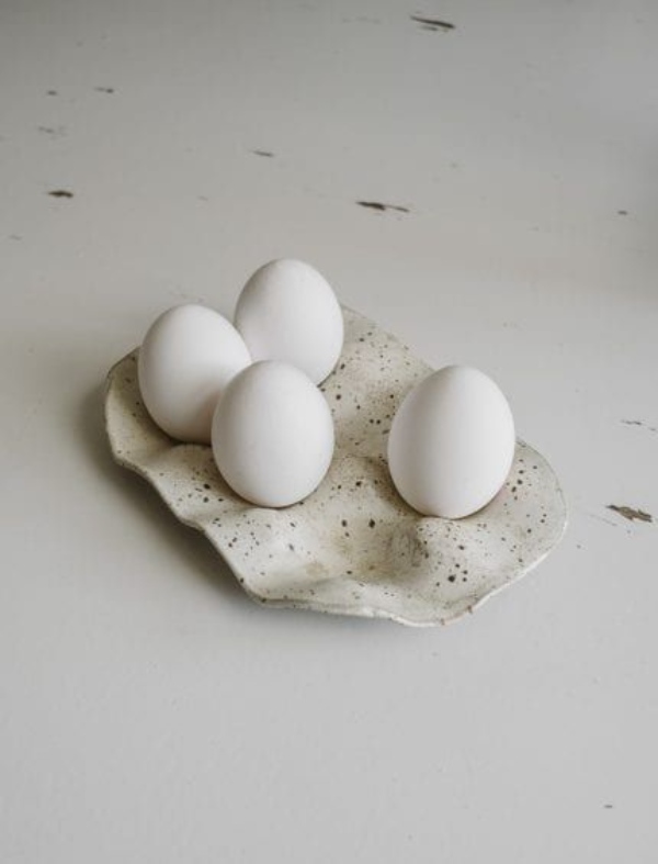 جا تخم مرغی کوچک و ساده سرامیکی زیبا
