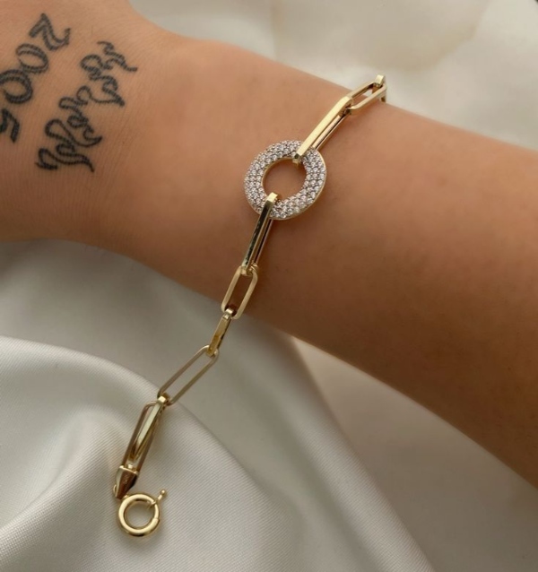 مدل دستبند طلا زنجیری زیبا