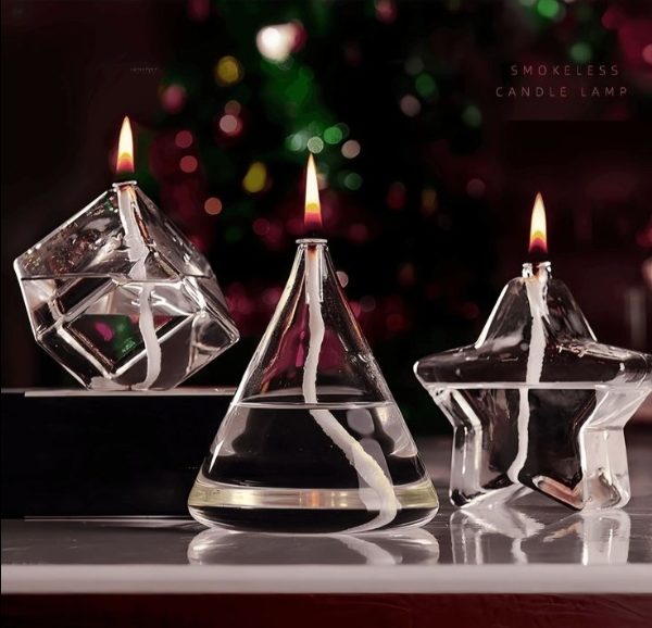 مدل شمع شیشه‌ای ساده و مینیمال زیبا