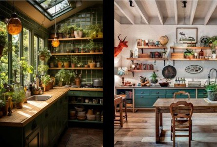 22 ایده دکوراسیون آشپزخانه به سبک بوهمین برای یک آشپزخانه زیبا و منحصر به فرد
