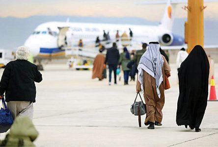 فرودگاه بین‌المللی مشهد برای بار اول زائران حج و عمره را میزبانی می کند.