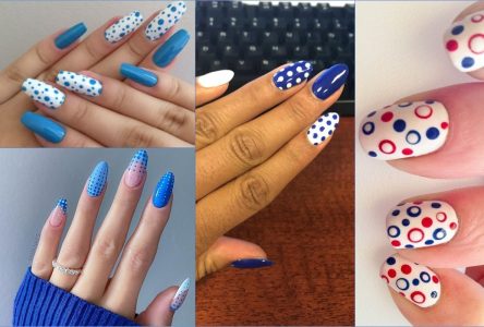از 20 ایده جذاب و دخترانه برای طراحی ناخن خال‌خالی آبی رنگ لذت ببرید و زیبایی ناخن‌های خود را بهتر کنید