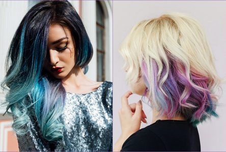 20 ایده جذاب و مدرن برای رنگ مو آبی و بنفش در فصل بهار