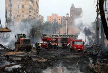 آتش استودیوی یک قدیمی در قاهره را فراموش کرد