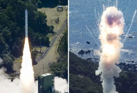 جنجالی: انفجار موشک فضایی ژاپن در آسمان!